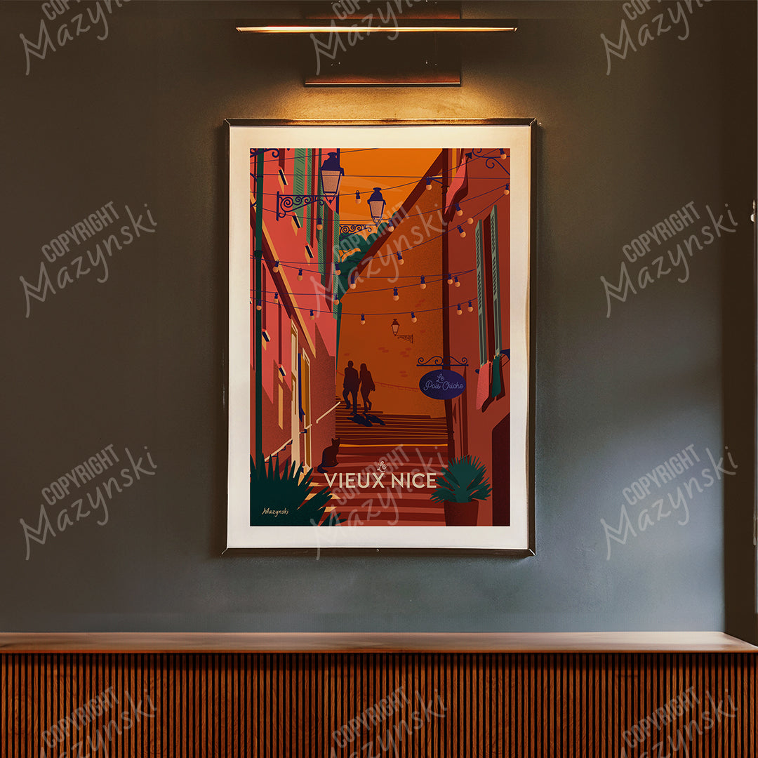 Affiche ” Balade au Vieux-Nice “