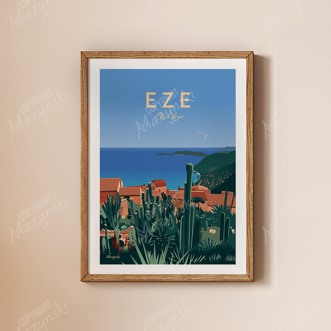 Affiche ” Le jardin d’Eze “
