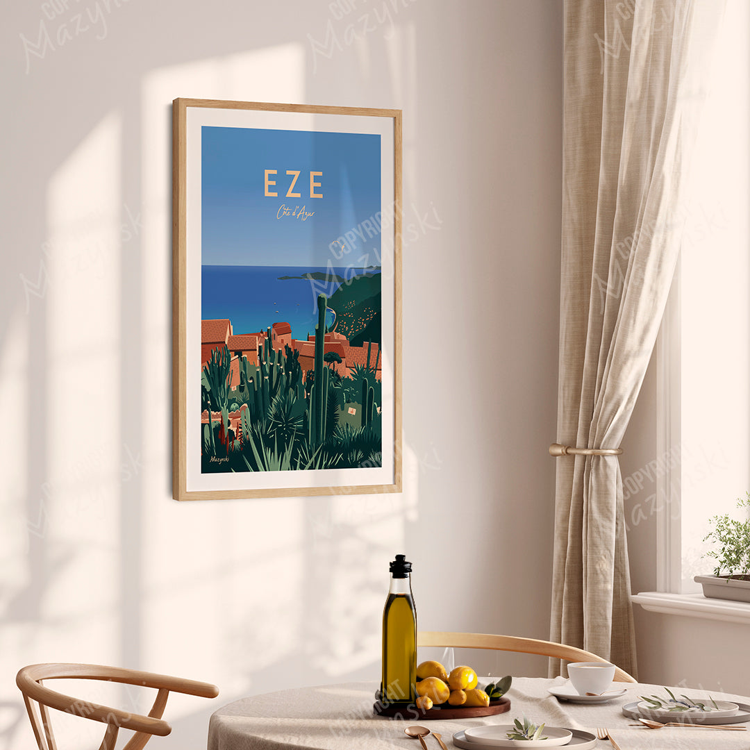 Affiche ” Le jardin d’Eze “