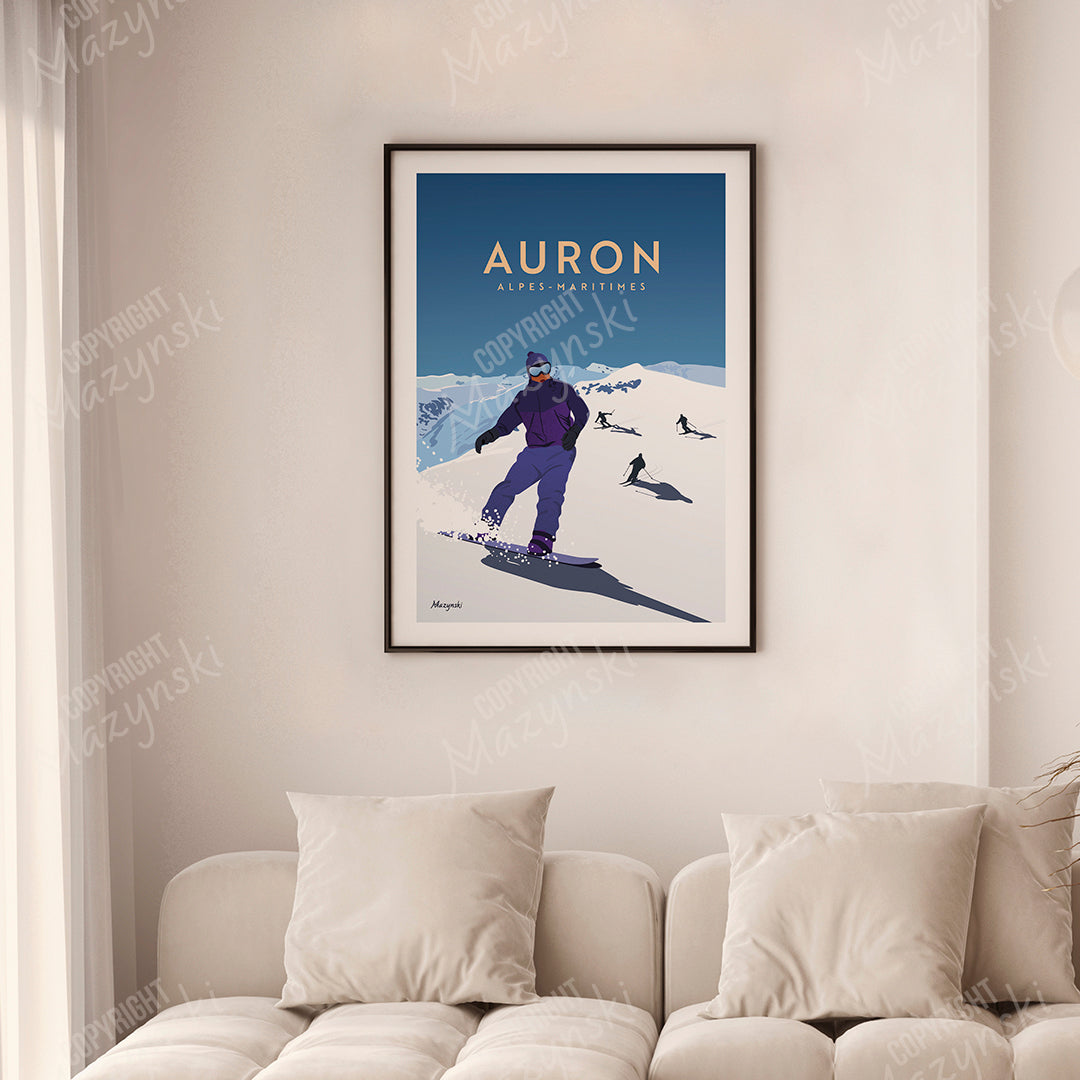 Affiche ” Snow à Auron “